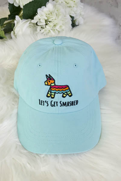 It's My Final Fiesta | Let's Get Smashed - Embroidered Bachelorette Party Dad Hats