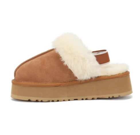 Anti-skid Sheepskin Snow Boots