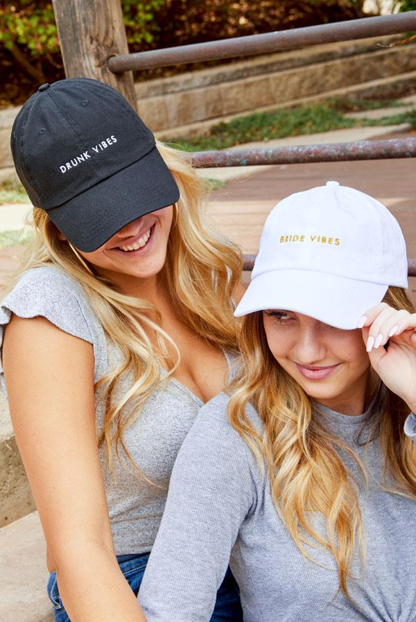 Bride Vibes | Drunk Vibes | Party Vibes - Bachelorette party dad hats